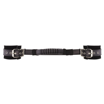 Ouch Adjustable Black Leather Handcuffs